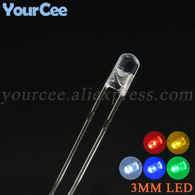 100Pcs 3Mm Led Ligh…