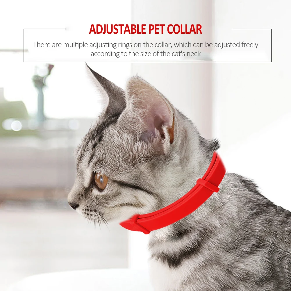 Flea Tick Prevention Collar Anti-anxiety Insect Repellent Collar Adjustable Anti-mosquito Silicone Non-toxic Puppy Dogs Supplies