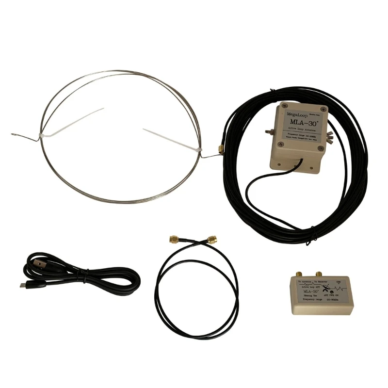 500kHz-30MHz Kit-Medium Short-Wave Antenna for Rooftop- Balcony Radio MLA-30+ Plus 0.5-30MHz Active Receive Loop  Dropship