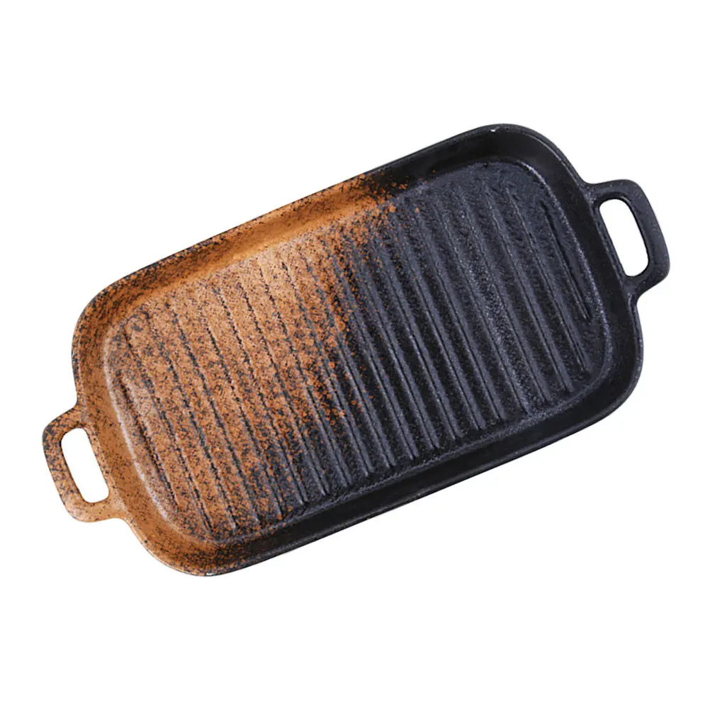 

1Pcs Ceramic Roasting Plate Dual-Handle Baking Tray Kitchenware Microwave Oven Bakeware Ceramic Baking Tray