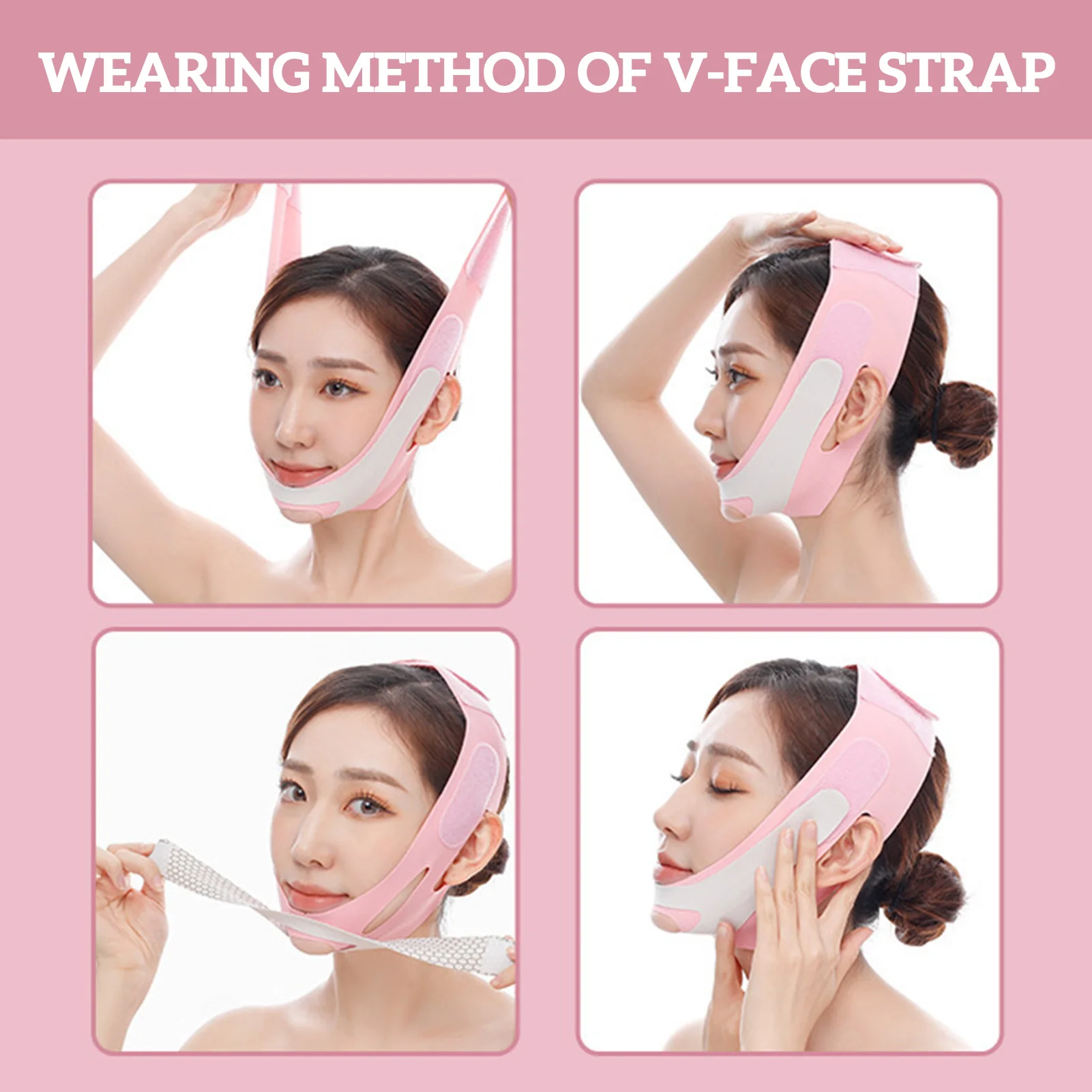 Reusable V line Lifting Mask Double Chin Reducer Face Slimming Strap for Tightening Skin