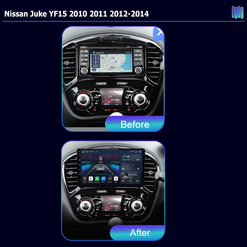 AI VOICE roadivox Android car radio for Nissan Juke YF15 2010-2014 stereo GPS Navigation video Multimedia Player tape recorder