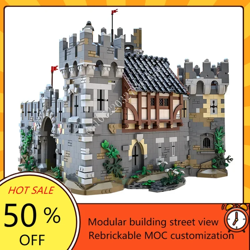 7500+PCS MOC Medieval Castle Building Block Model Education Technical Brick DIY Assembly Set Toy Puzzle For Child Holiday Gifts