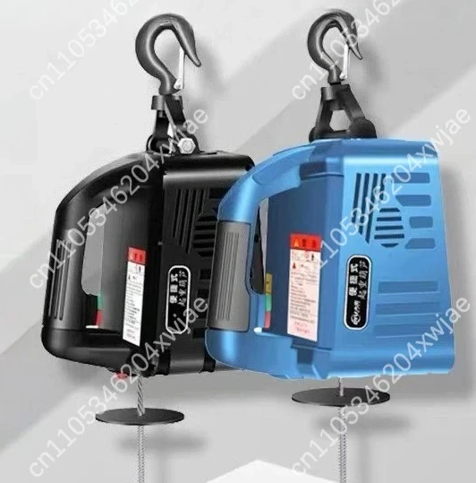 Portable Mini Electric Hoist Remote Control Small Lift Winch Light Duty Hoist For Household Heavy Load Loading Unloading