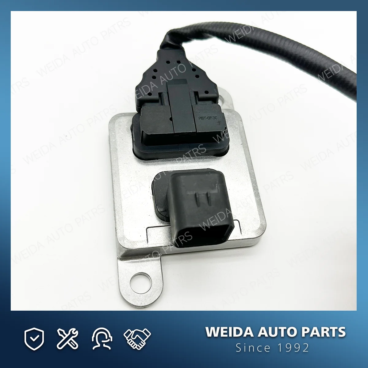 Novo sensor de óxido de nitrogênio re552182 5wk9 6773 nox para sistema de escape john deere sensor de carro 24vv oem 5wk96773