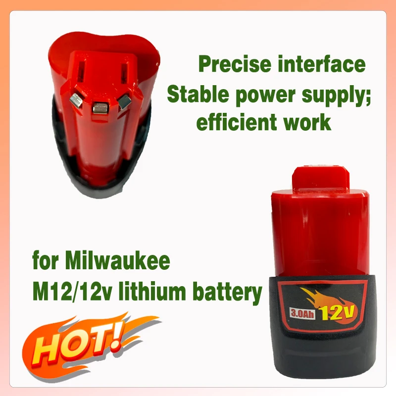 

Высокопроизводительная 12В батарея для электроинструментов Milwaukee M12 (обновленная версия)