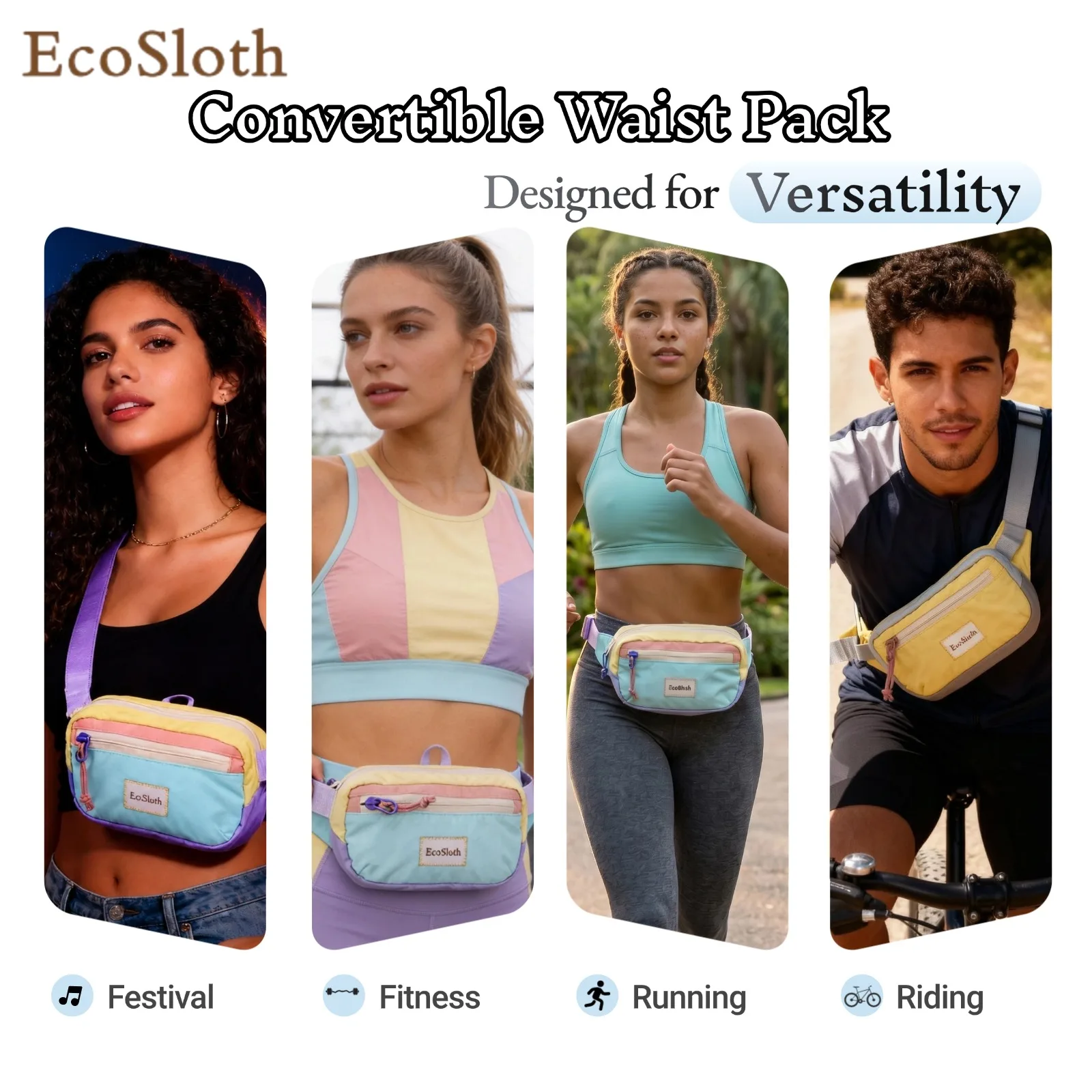 marsupio-pieghevole-ecosloth-festival-con-borsa-a-tracolla-in-nylon-riciclato-idrorepellente-per-unisex-e-attivita-all'aperto-sport-e-lavoro