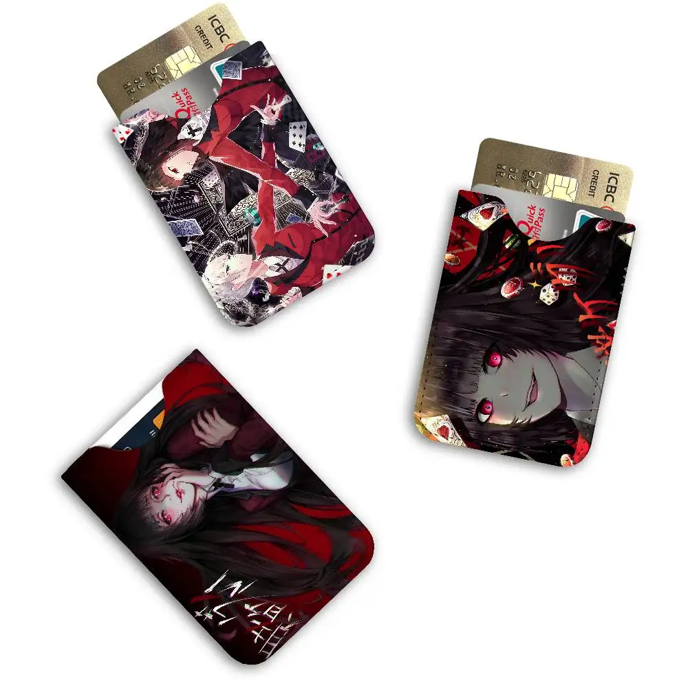 Japanese Manga Kakegurui Credit ID Business Card Holder, Practical Pocket Gift for Outdoor Driving & Daily Use