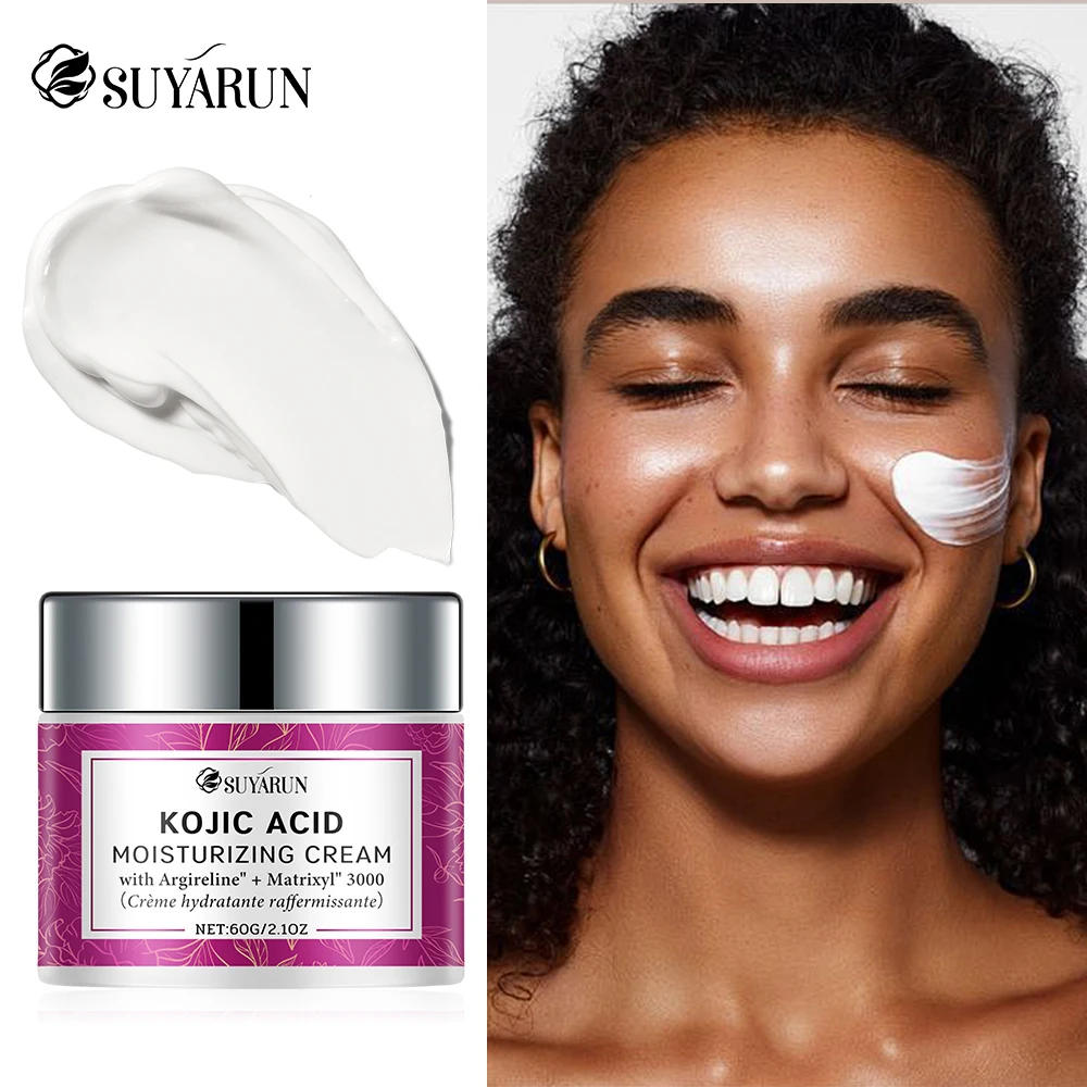 SUYARUN Advanced Vitamin C Kojic Acid Collagen Face Cream - Brightening Anti-Aging Moisturizer for Glowing Skin