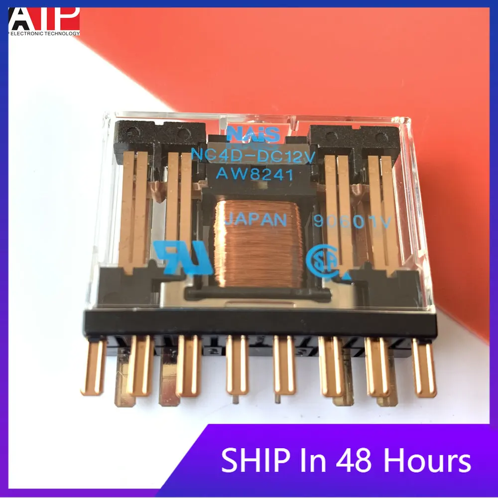 

1PCS original imported spot NC4D-DC12V relay AW8241 genuine welcome to consult and order.