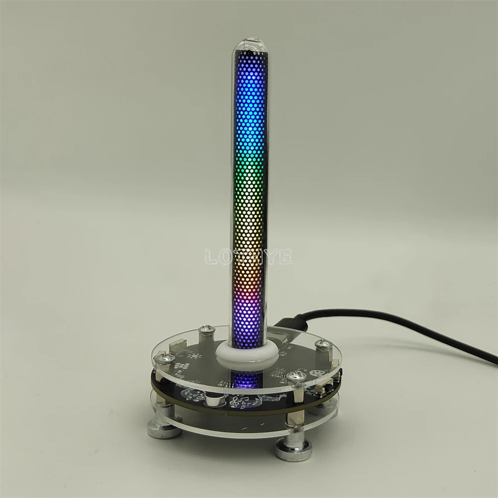 Multimodus Coole LED-Musik-Spektrumleuchte mit Rhythmus- und Sprachsteuerung, 5V, Mehrfarbig, Einstellbare Helligkeit und Empfindlichkeit