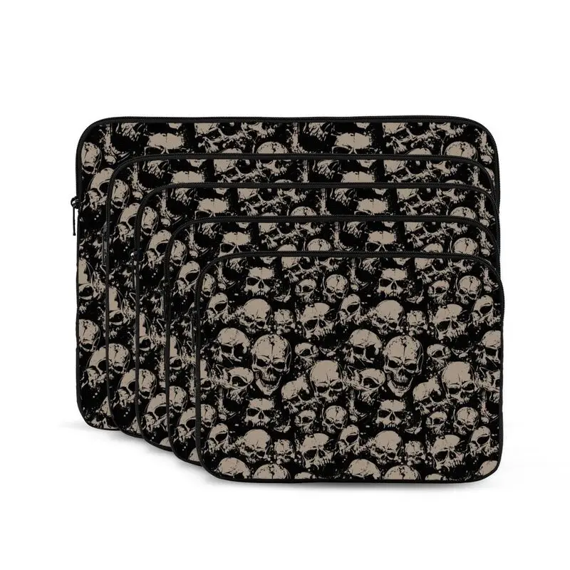 Scary Retro Skull Print Laptop Sleeve Bag Portable Waterproof Business Briefcase Protective Case for Ultrabook Notebook Tablet