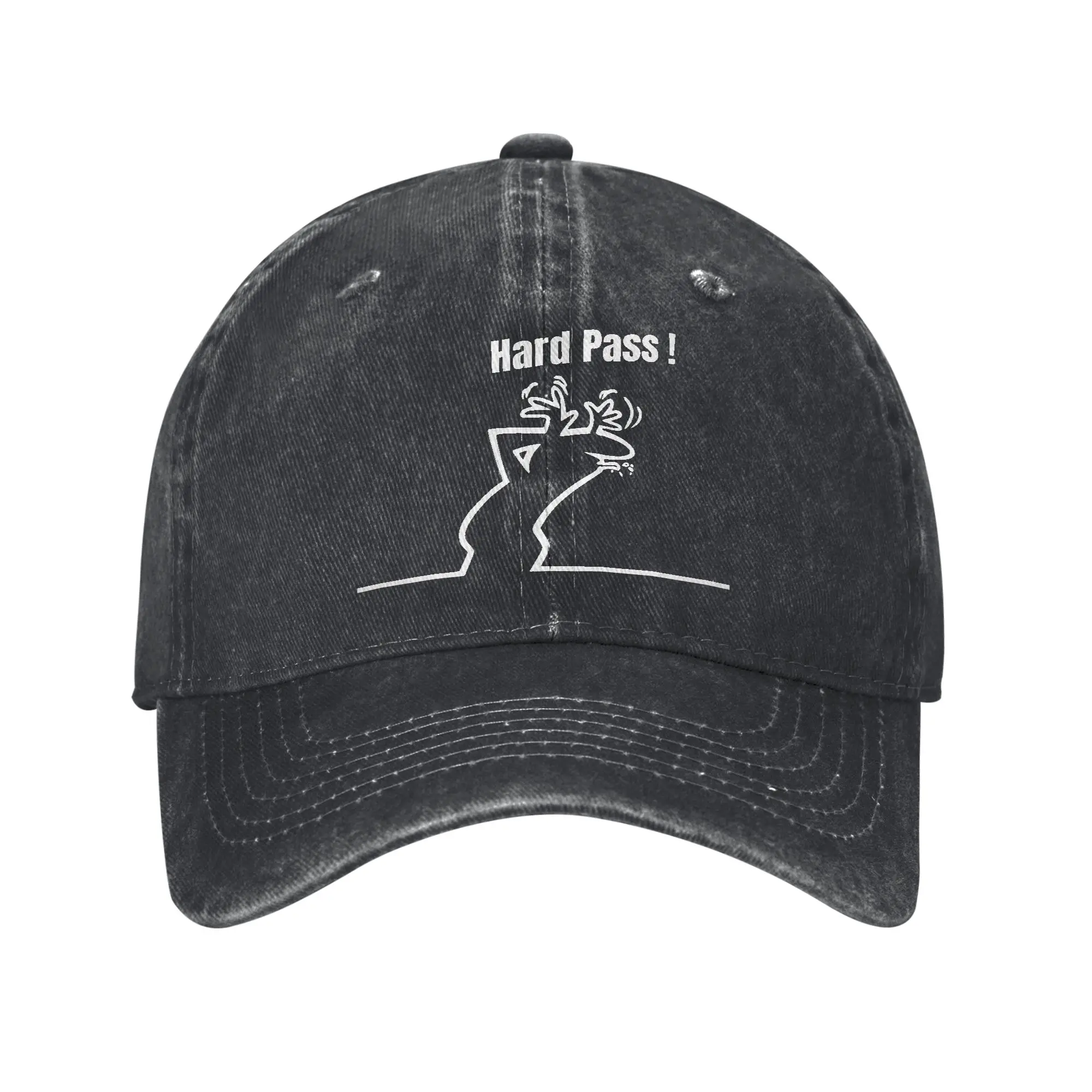 Washed Baseball Cap Hard Pass Design Inspired by The Iconic La Linea Style Summer Trucker Hat Tennis Skate Sun Baseball Caps