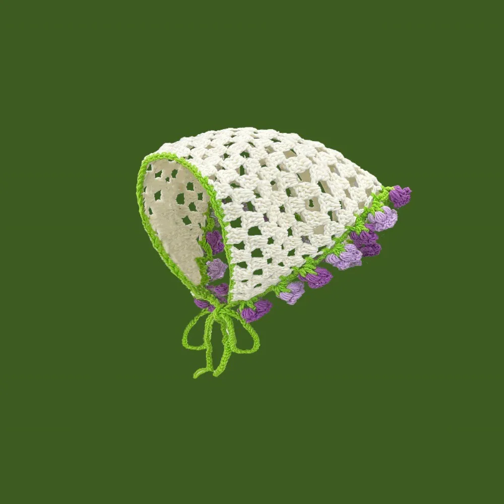 

Винтажная повязка для волос, вязаная повязка на голову с цветочным принтом, богемный женский шарф для волос, пляжный головной убор, вязаная крючком бандана в этническом стиле для девочек