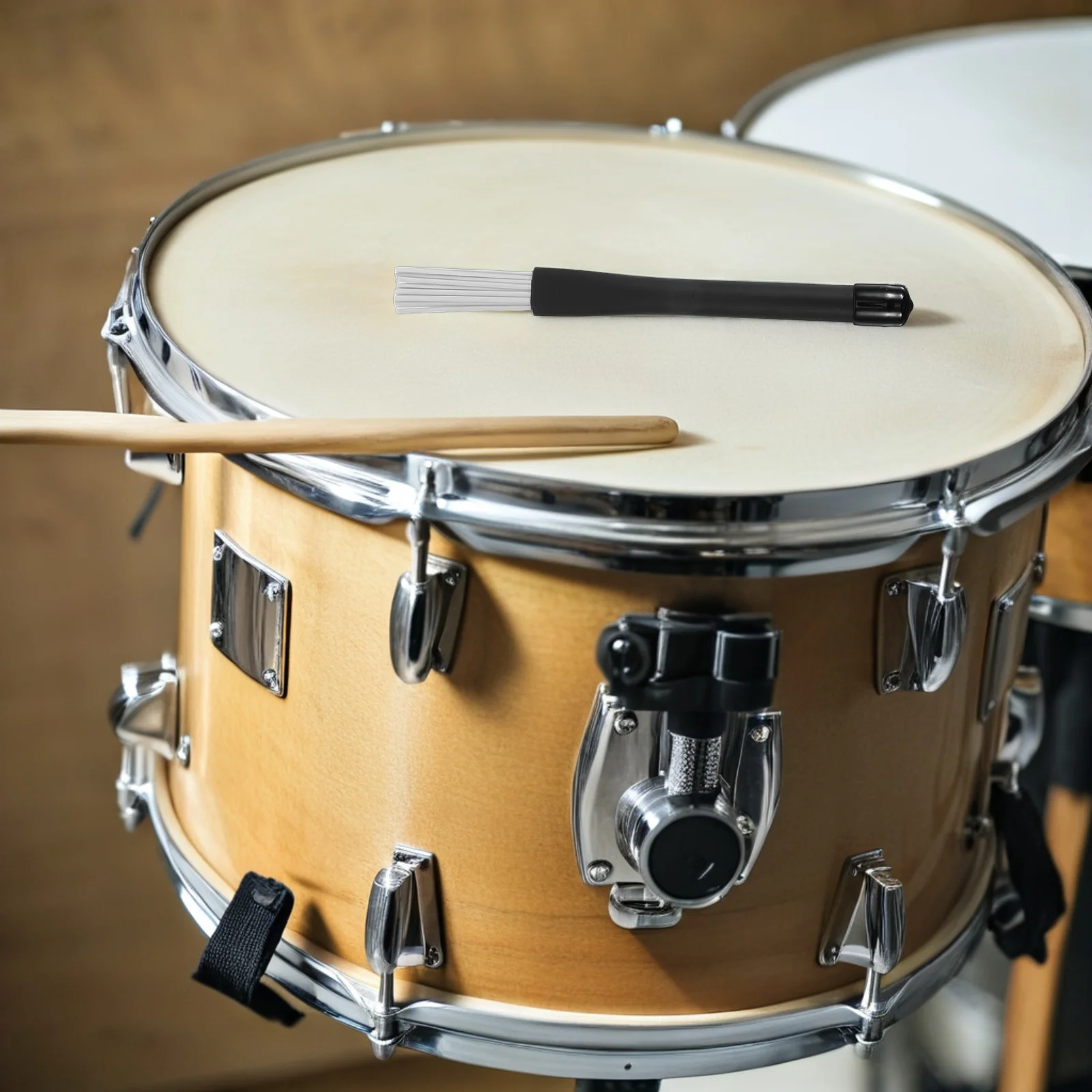 

4pcs Jazz Drum Brushes Durable Nylon Acoustic Drumming Accessories Portable Flexible Percussion Sticks Soft Practice Drumsticks