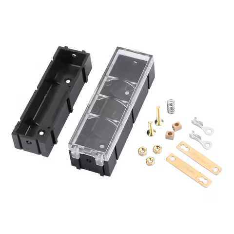 18650 21700 Battery Case Spliceable DIY Battery Box PC ABS Battery Slot 18650/21700 Battery Holder Storage Boxes With Cover