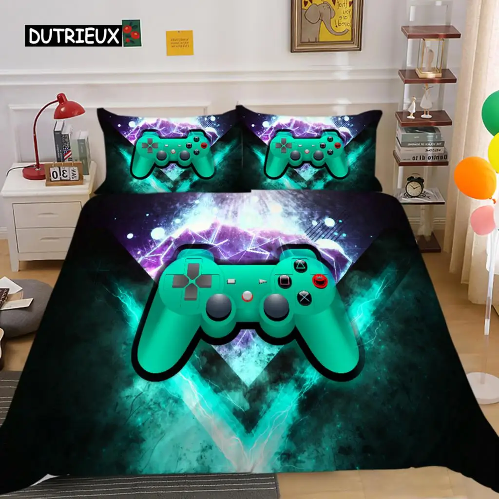 

Fashion Bedding Set 2/3pcs 20 Patterns 3D Digital Gamer Printing Duvet Cover Sets 1 Quilt Cover + 1/2 Pillowcases US/EU/AU Size