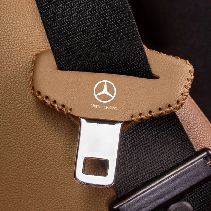 Car Safety Seatbelt Buckle Anti-scratch Protector Cover Accessories For Mercedes Benz A C E S G Class GLC CLE CLA GLB GLS W177