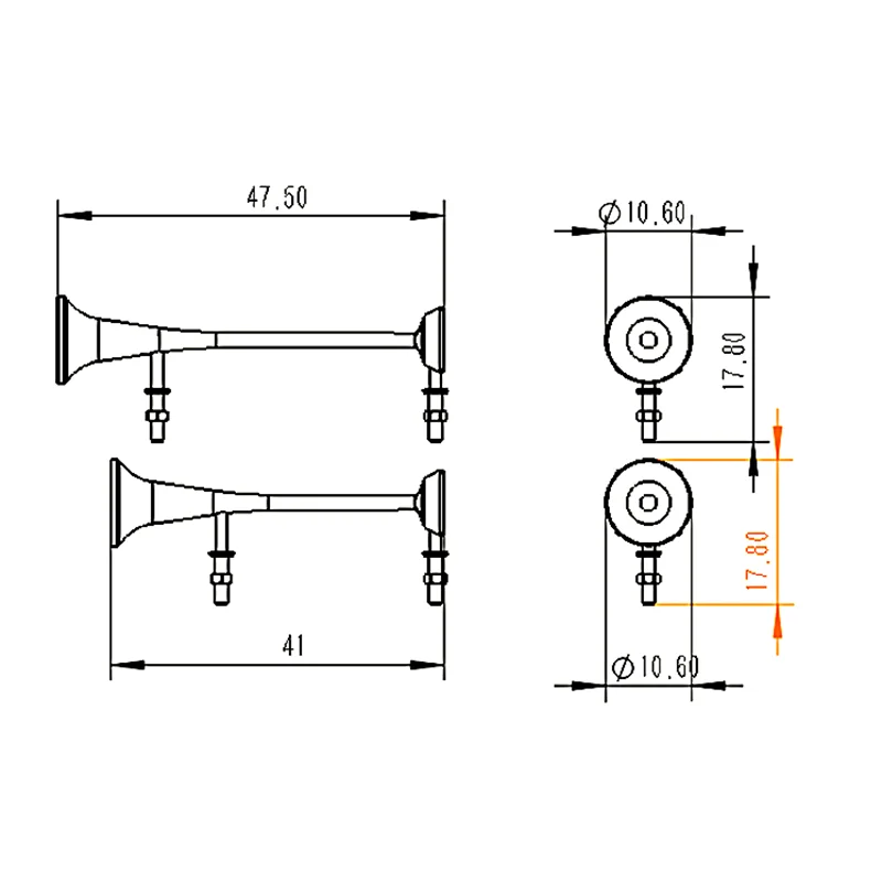

LESU Metal Whistle Horn Parts for 1/14 DIY Tamiyaya RC Model Tractor Remote Control Truck Car Toy TH14151