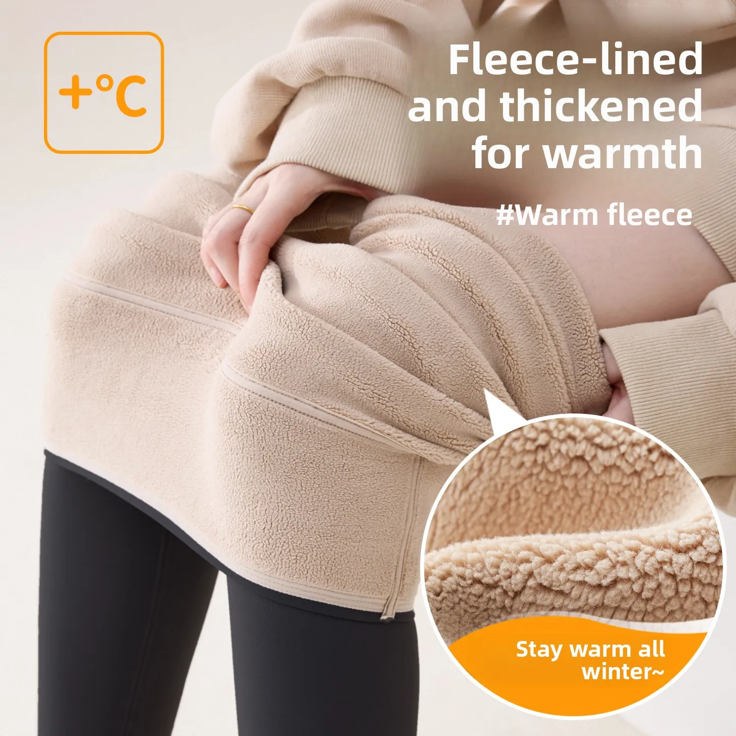 Thiened Fce hoge taille yogabroek dames herfst winter arkskin legging met patroon warme casual lange broek