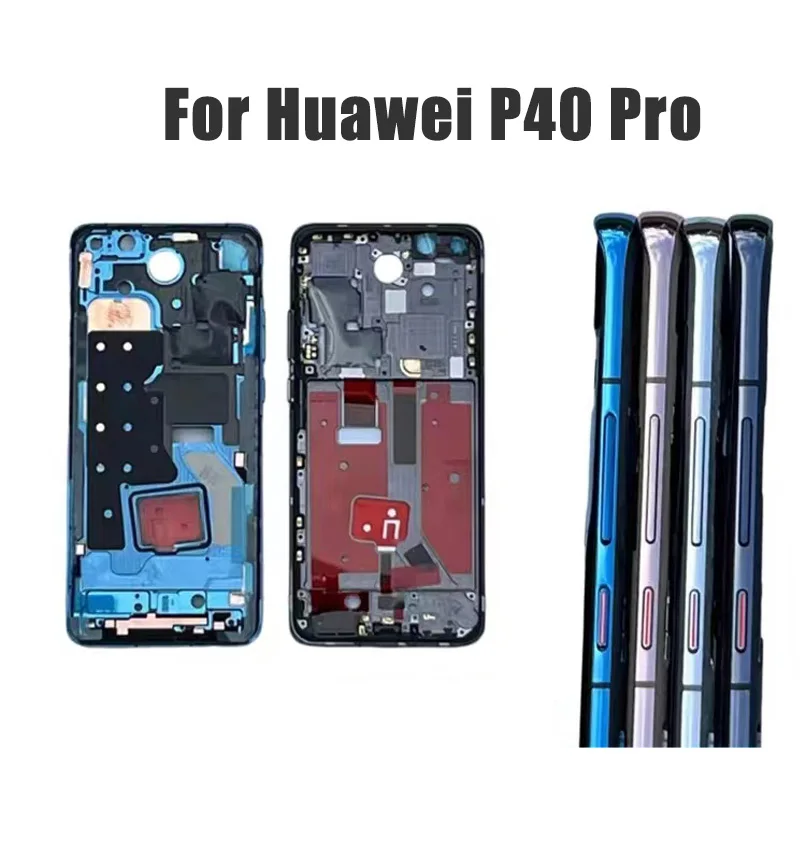 Original Middle Frame Repair For Huawei P40 Pro P40Pro+ Plus Bezel Housing Chassis Shell LCD Display Plate Holder Replacement