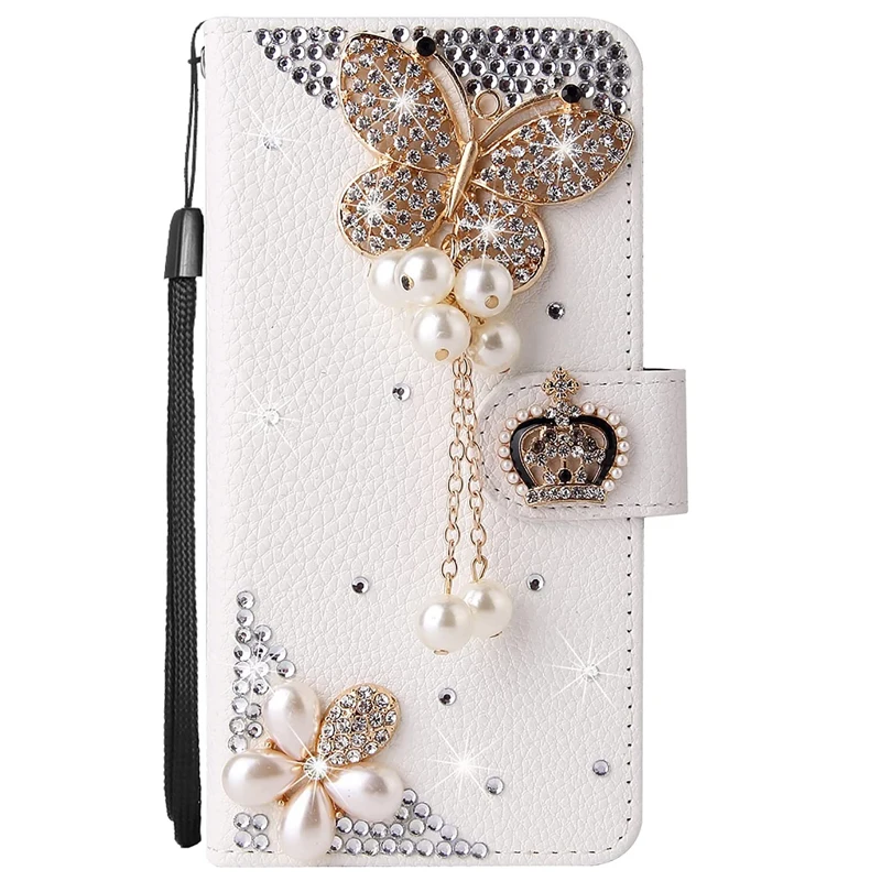 Wallet PU Fashion Leather Phone Case For Samsung Galaxy S8 S9 S10 S20 S21 S22 S23 Plus Ultra S20FE S21FE Bling Diamond Cover