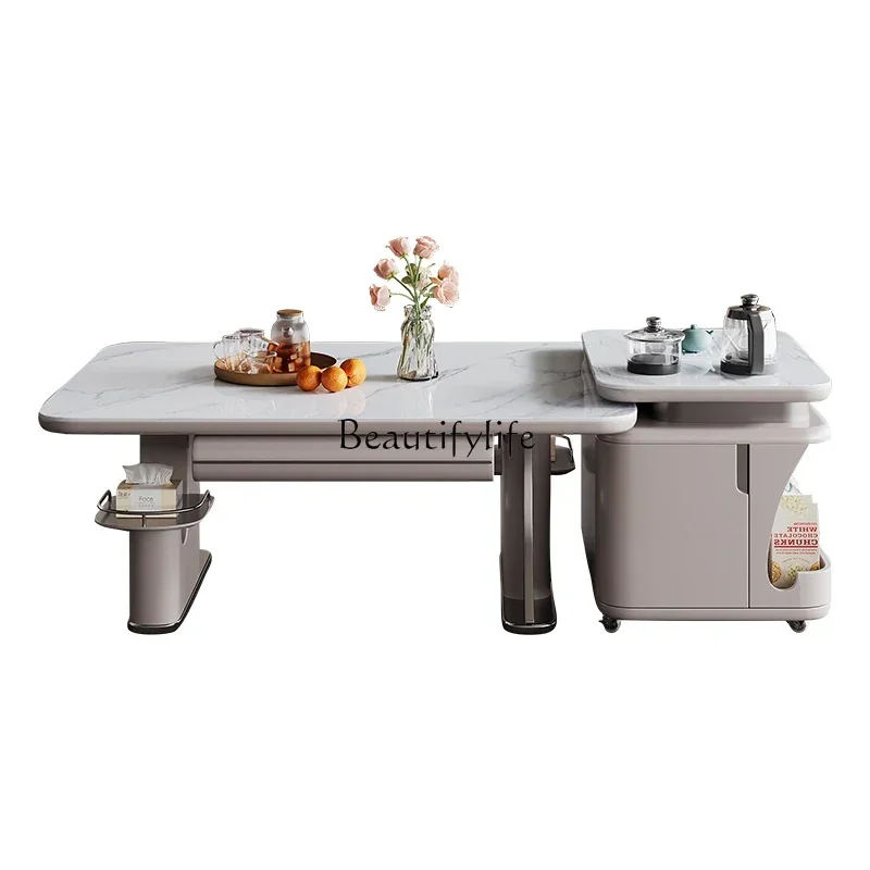 

Многофункциональный электрический подъемный стол-трансформер для кофе и обеда (двустворчатый)