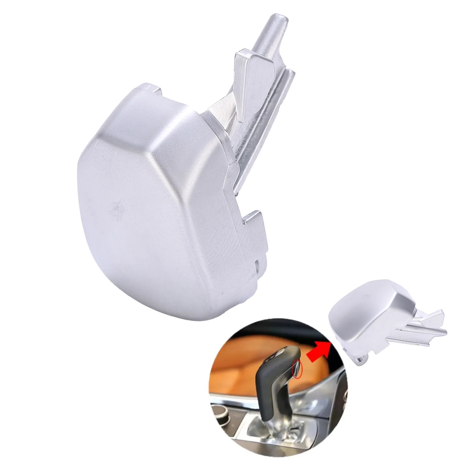 Gear Shift Button Cover LR117072 Gear Lever Trim Replacement for Land Rover Range Rover Sport 2014-2019 Interior Accessory