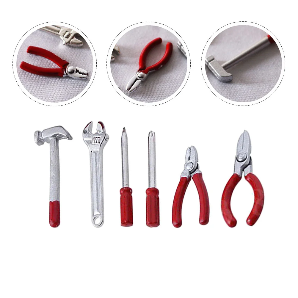 

6 Pcs Wow House Tool Decorative Miniature Stuff Adorable Children Toy Children’s Toys Tools Alloy Accessory