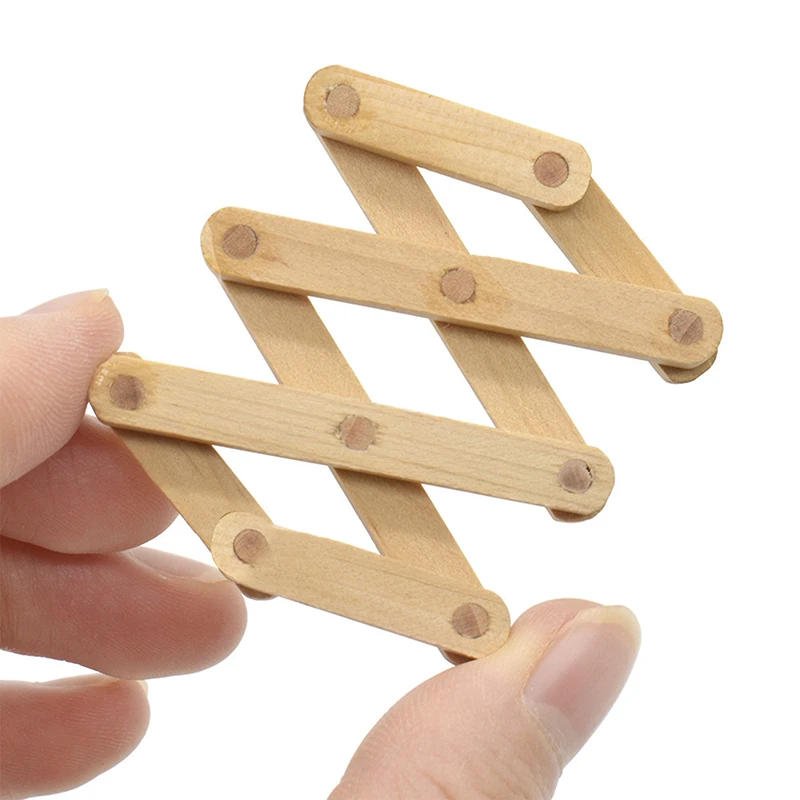 Dollhouse Mini Furniture Wooden Scalable Wall Hanging Model Furniture Accessories Mini Wall Hook Coat Rack Entrance Key Hook