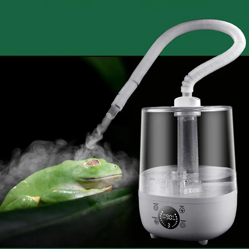 4L Reptile Fog Machine For Amphibians Tortoise Terrarium Large Capacity Smart Touch Screen Humidifier Fogger Pet Supplies 220V