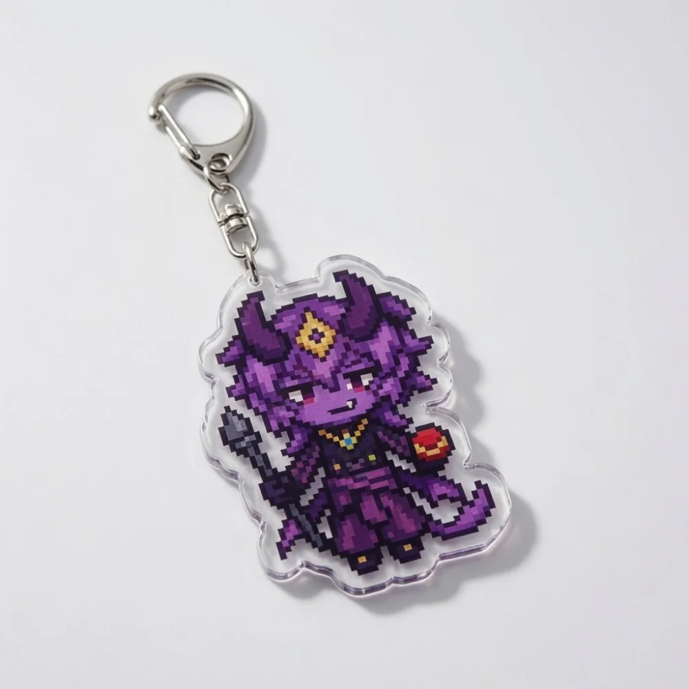 Cute Chibi Wifies Squiddo Ashswag Keychain Accessories Bag Charms PrinceZam Eggchan Spoke Parrot Keyrings Jewelry Fans Gifts view 3