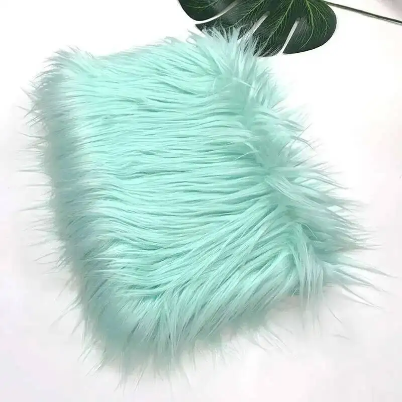 Nepbont stof 46 kleuren 160x50cm 8cm zachte lange pluche handgemaakte pop/kleding Shaggy stof
