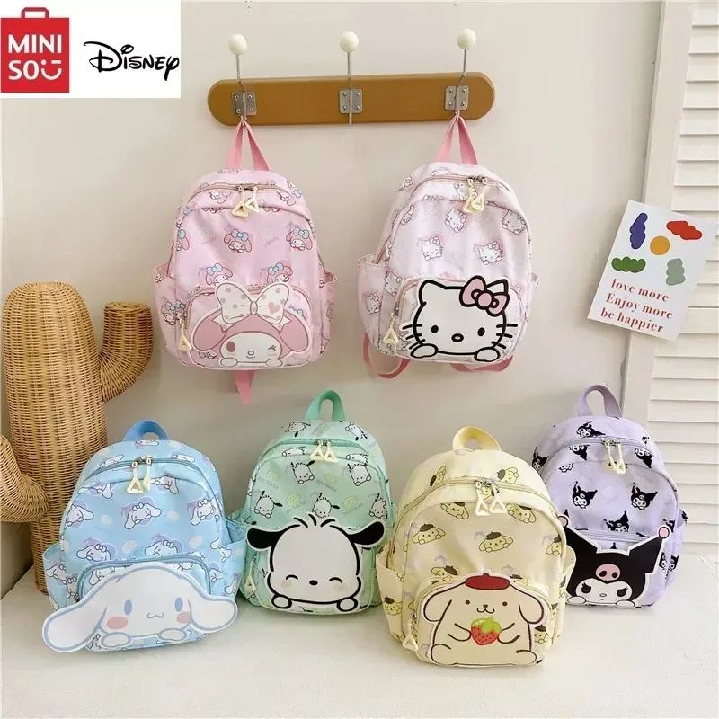 Sanrio Hello Kitty Children\'s Bags Cartoon Cute Boys Girls Burden Reduction Kindergarten Backpack Children Light Backpack New