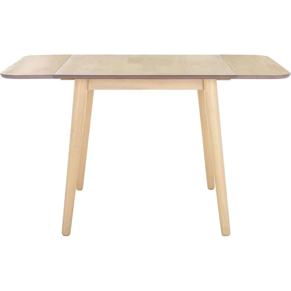 

Home Collection - Damarius White Washed Solid Wood Drop Lea Dining Table, Space-Saving ern Design, Seats up to 4 (DTB8501B)