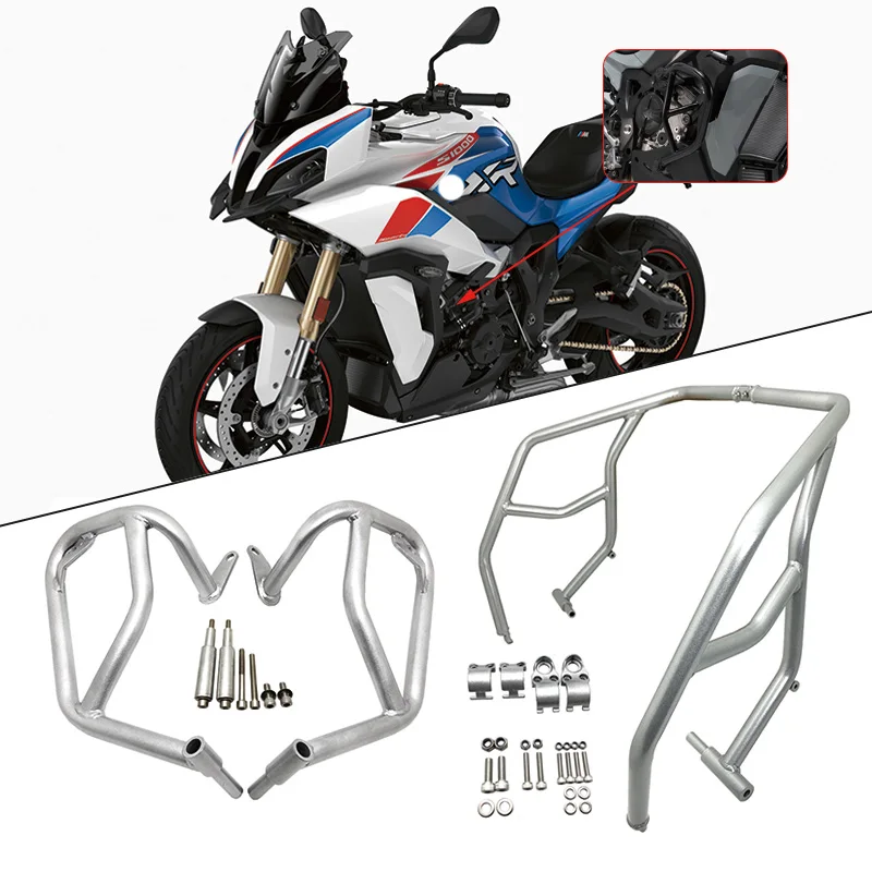 

Full Set Engine Guard Bumper Crash Bars Stunt Cage Frame Protector Fit For BMW S1000XR S1000 XR S 1000XR 2021 2022 Motorcycle