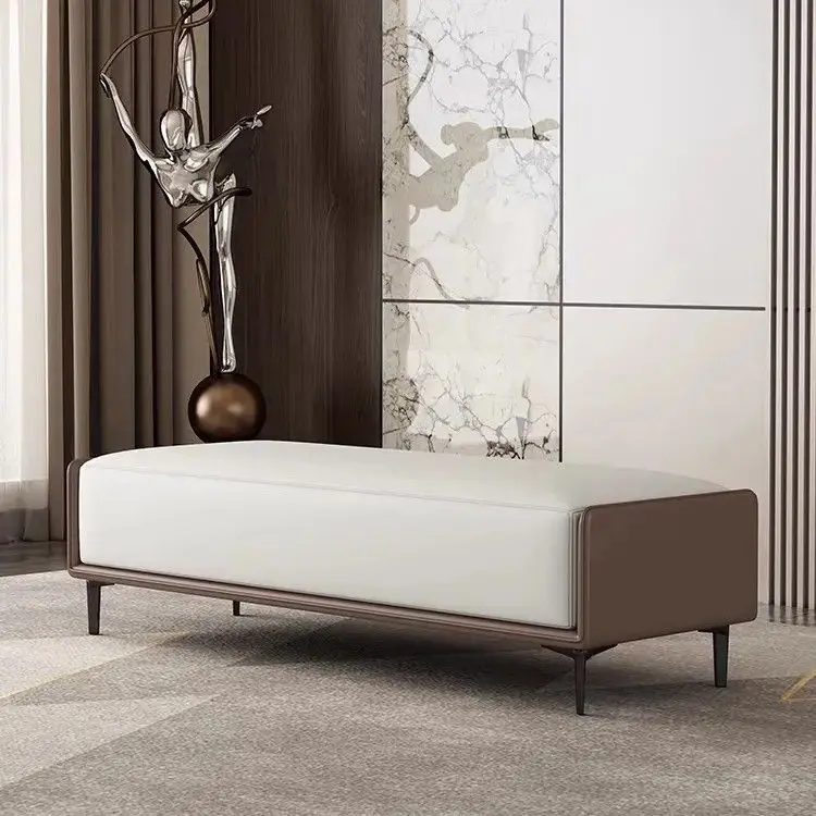 Italian light luxury shoe change home door bedroom end of bed living room entry clothing store bench