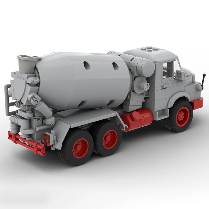 City Engineering Car Model MOC Building Bricks Concrete Mixer Modular Technology Gifts Holiday Assemble Children Toys Suit