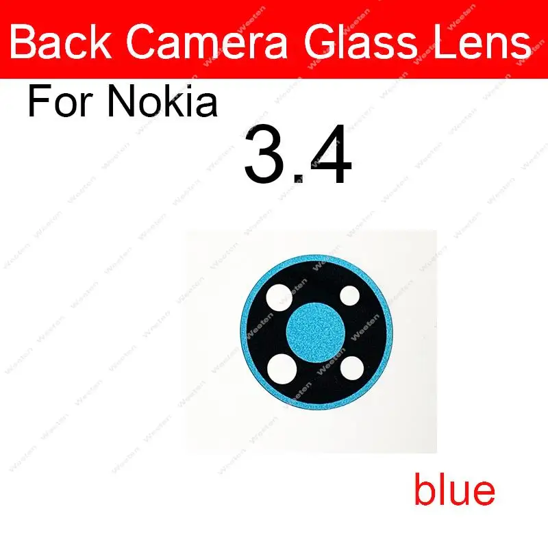 Rear Camera Lens Glass Adhesive Stick For Nokia 2.4 3.4 4.2 5.3 5.4 6.2 7.1 8.3 TA-1198 TA-1200 TA-1181 TA-1196 Back Camera Lens