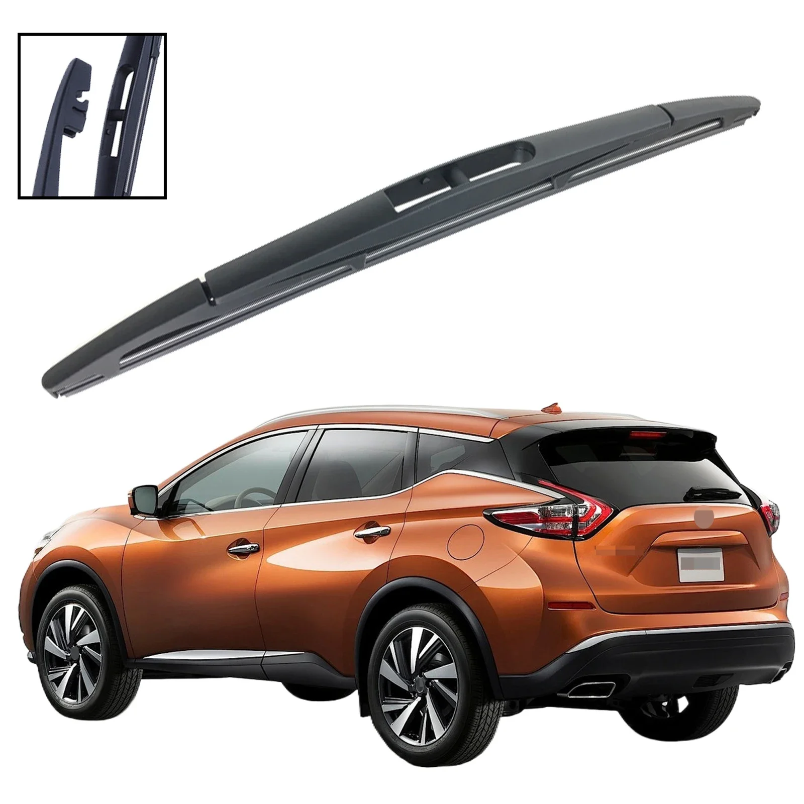 

For Nissan Murano MK2 Z51 MK3 Z52 2009-2023 Car Accessories 12" Rear Windshield Windscreen Washer Wiper Blade