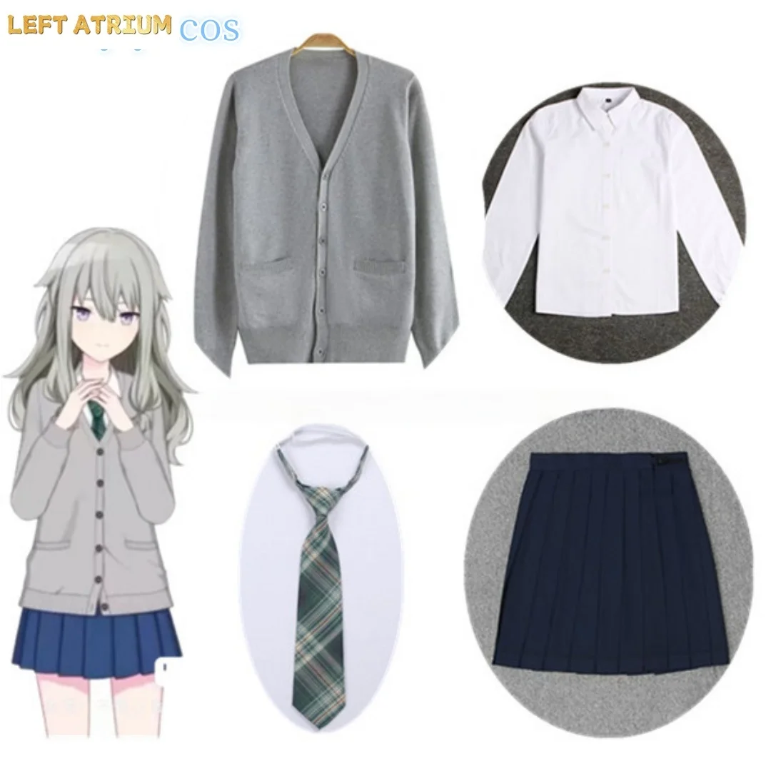 

IN Stock 2025 Newly Kusanagi Nene Cosplay costume Halloween Christmas Role PJSK sweater school uniform cardigan S-XXL