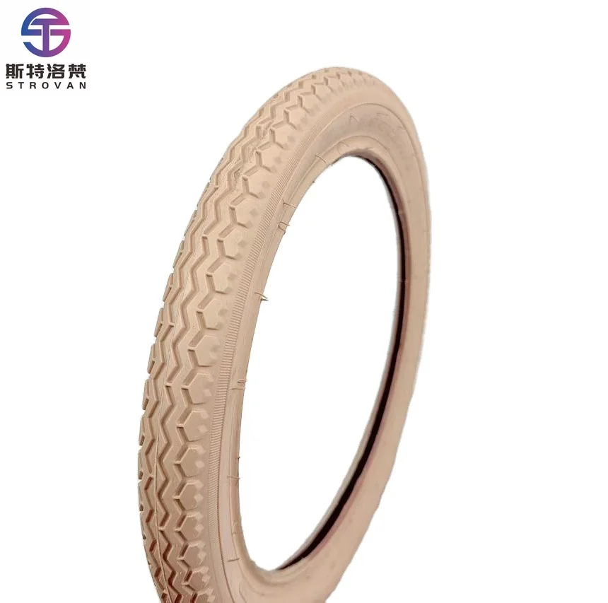 

ZXHK Premium Customizable Off-White 14-Inch Tires for Children's Bicycles - High Quality & Colorful