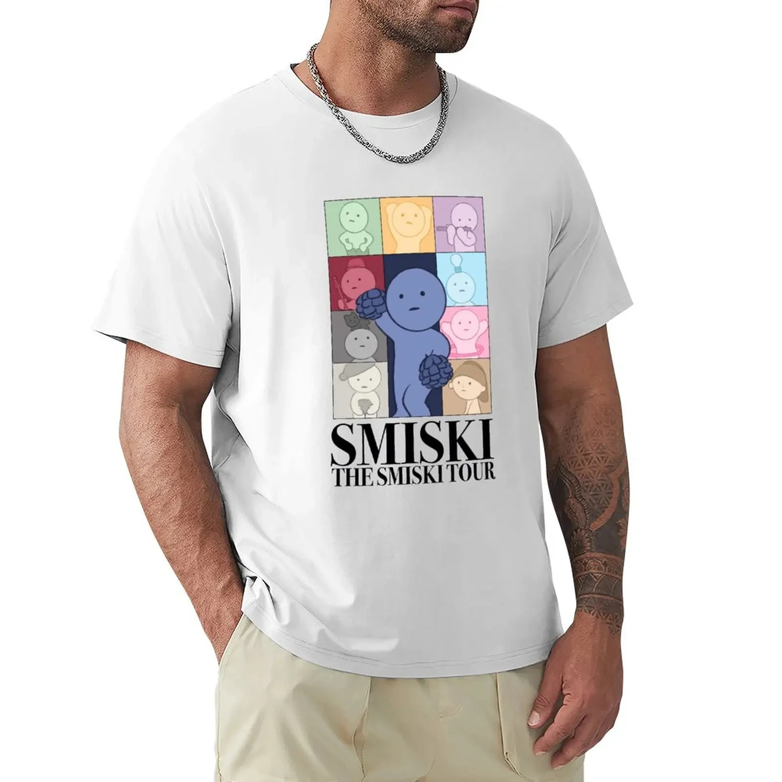 

Smiski Eras T-Shirt Aesthetic clothing customs t shirts for men cotton 71772