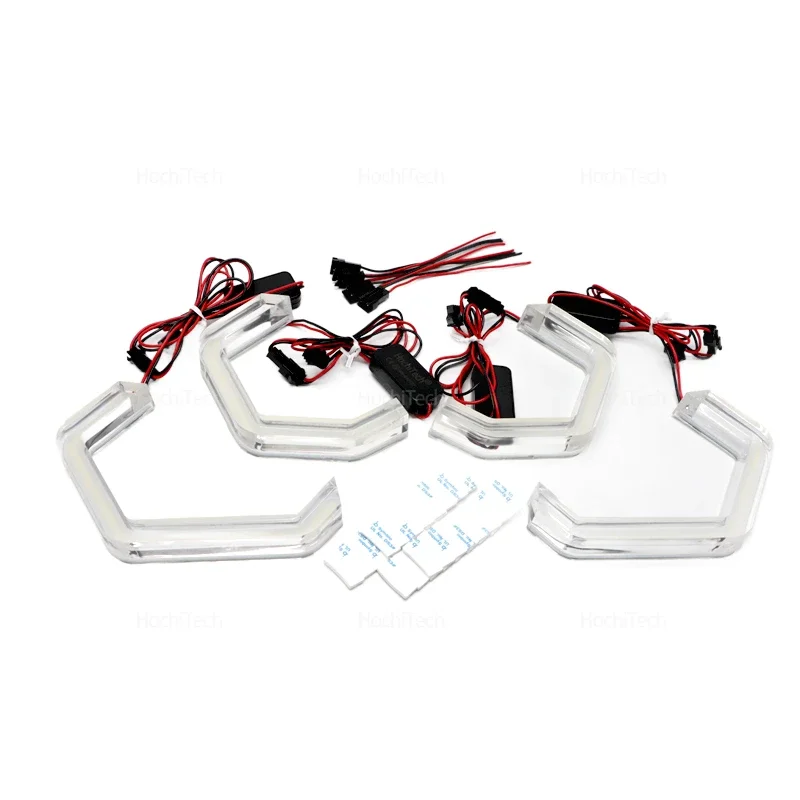 ل BMW 6 سلسلة E63 E64 630Ci 630i 645Ci 650i M6 03-10 M4 نمط الليمون الأصفر حلقة عيون الملاك LED الأبيض العلوي خواتم عدة DRL