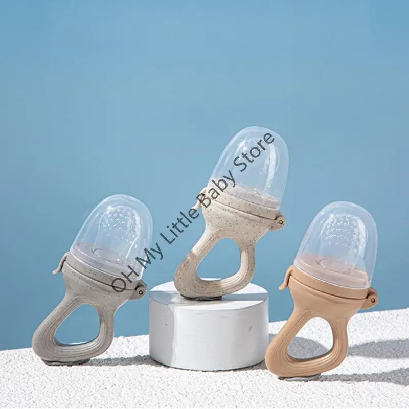 M76C المحمولة طعام الأطفال الفاكهة المغذية مصاصة الرضع التسنين لعبة خالية من BPA دائم