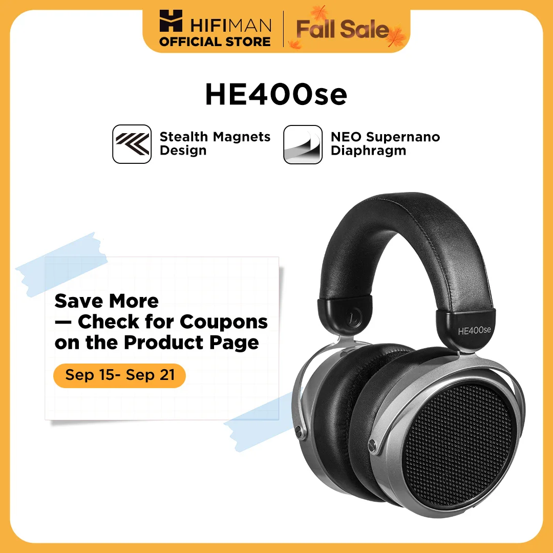 HIFIMAN HE400se Planar Magnetic Headphones
