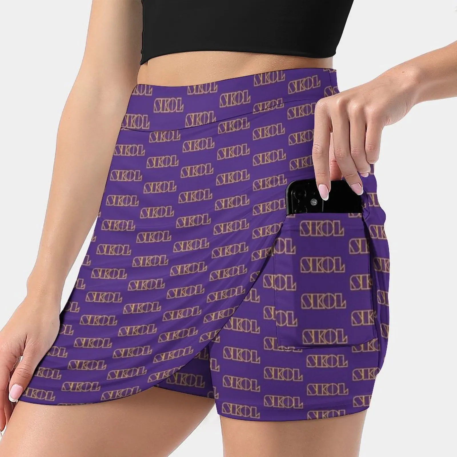 Skol 4 Women's skirt Aesthetic skirts New Fashion Short Skirts Nfl Vikes Skol Skol Vikings Football Saftb Sundays Are For