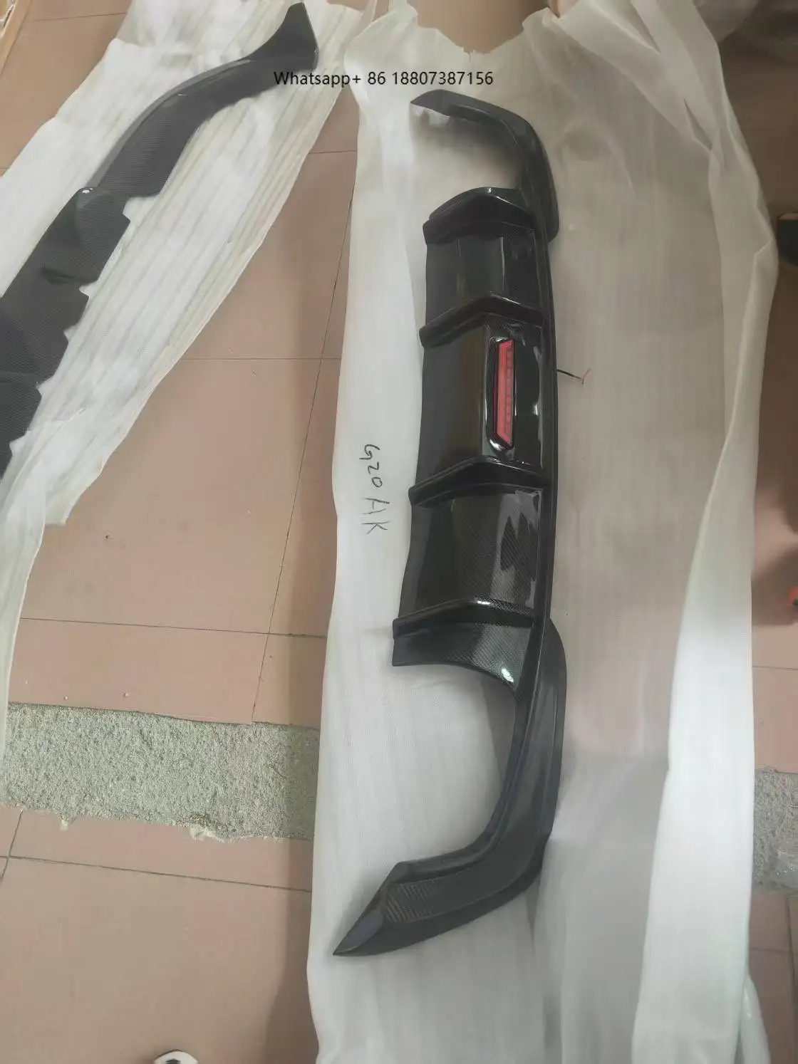 

AK Style Carbon Fiber G20 Rear Diffuser Bumper Lip Fins Spoiler Splitter for 3 Series G20 G28