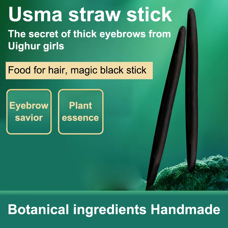Lápiz de cejas de hierba Usman, cejas voluminizadoras, lápiz de cejas orgánico, activador del crecimiento del cabello, previene la pérdida, resolver cejas esparas