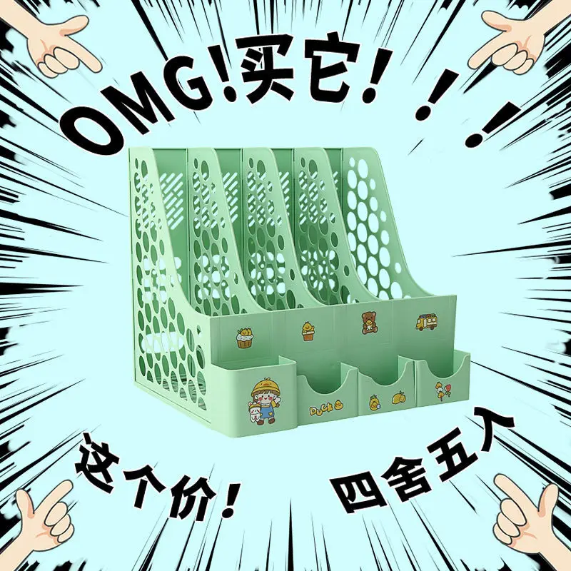 Boekenkast Desktop Bestand Rek, Multi-layer Multifunctionele Grote Capaciteit Bestand Mand, Ingedeeld Data Opbergdoos, kantoorbenodigdheden